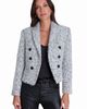 The Noli Shop The Noli Shop Gabrielle Double Breasted Tweed Blazer - 1