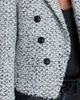 The Noli Shop The Noli Shop Gabrielle Double Breasted Tweed Blazer - 4