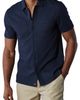 The Normal Brand The Normal Brand Getaway Short Sleeve Knit Button-Up Shirt - 1