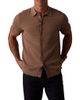 The Normal Brand The Normal Brand Robles Jacquard Knit Short Sleeve Button-Up Shirt - 1