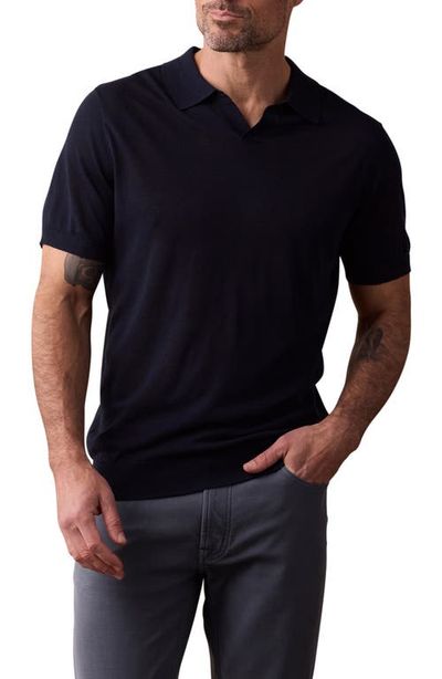 The Normal Brand The Normal Brand Solid Johnny Collar Polo Sweater