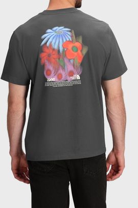 The North Face The North Face 1966 Flora Graphic Relaxed Fit Tee in Charcoal, Men's at Urban Outfitters