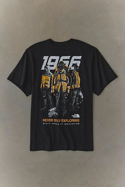 The North Face The North Face 60th Anniversary Graphic Relaxed Fit Tee in Black, Men's at Urban Outfitters
