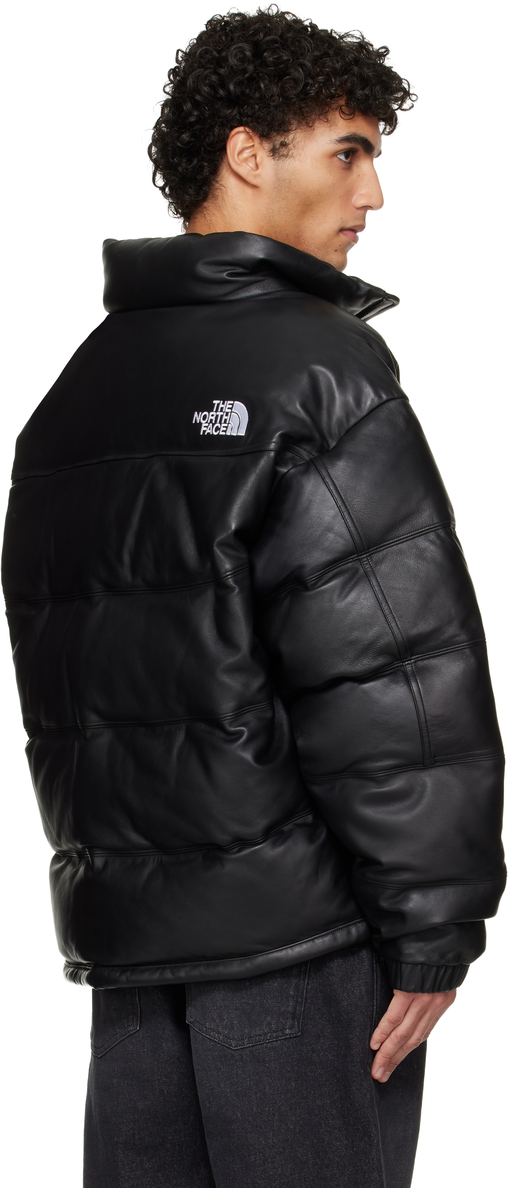The North Face - Black 'Leather Pack' Summit Series Jacket