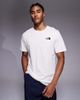 The North Face The North Face Evolution back print t-shirt in white - 4