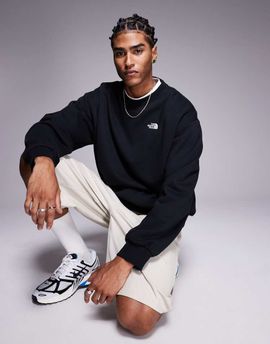 The North Face The North Face Evolution Oversized Crewneck sweatshirt in black