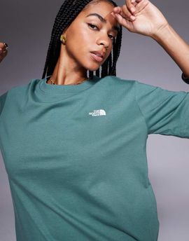 The North Face The North Face Evolution oversized tee in green-Gray