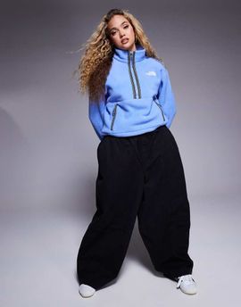 The North Face The North Face Fleeski quarter zip pullover in blue