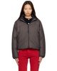 The North Face The North Face Gray & Black Pertex Nuptse Reversible Down Jacket - 1