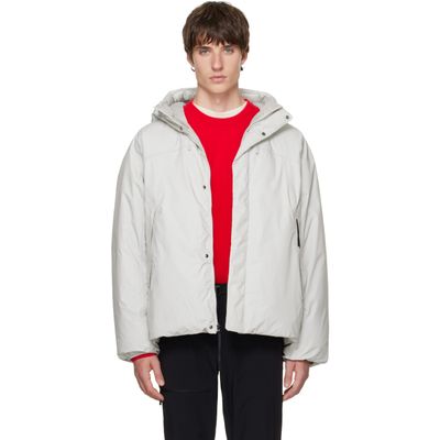 The North Face The North Face Gray Black Box DRYVENT Reversible Down Jacket