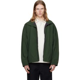 The North Face The North Face Green TNF Red Box Nylon Fleece-Lined Jacket