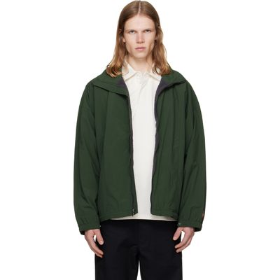 The North Face The North Face Green TNF Red Box Nylon Fleece-Lined Jacket