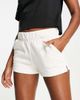 The North Face The North Face Half Dome logo jersey shorts in white - 1
