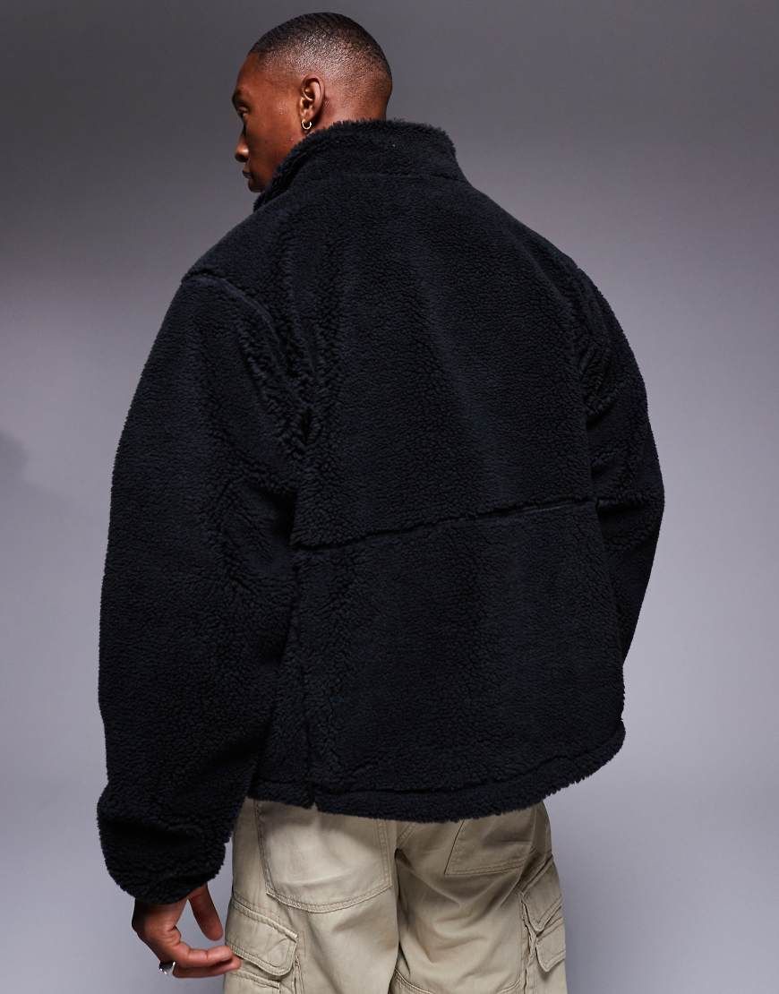 The North Face - M66 extreme pile fleece zip up jacket in black