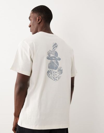 The North Face The North Face Stones back graphic T-shirt in off white