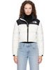 The North Face The North Face White Nuptse Short Down Jacket - 1