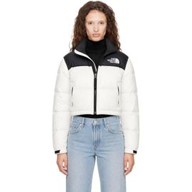 The North Face The North Face White Nuptse Short Down Jacket
