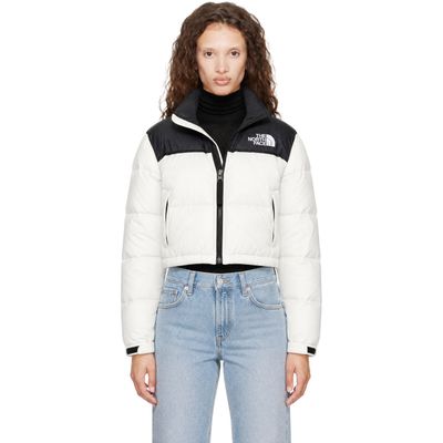 The North Face The North Face White Nuptse Short Down Jacket