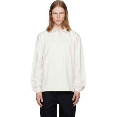 The North Face The North Face White TNF Red Box Rugby Polo