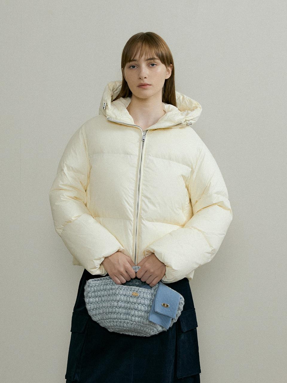 THE PENNY HOODIE PUFFER DOWN - Cream