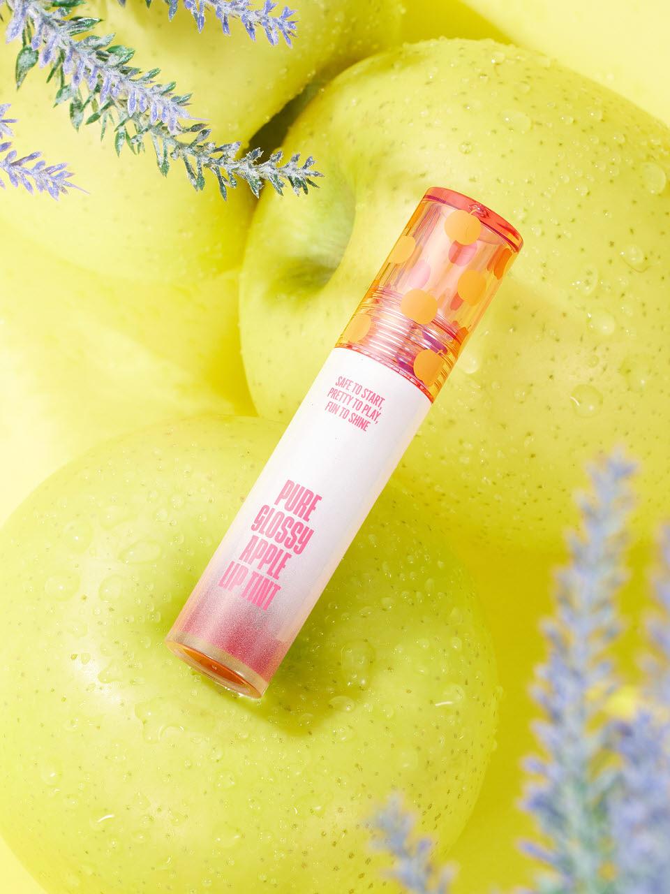 THE PRETTY PETITE Pure Glossy Apple Lip Tint 4.5g [Apple Blossom Lavender]