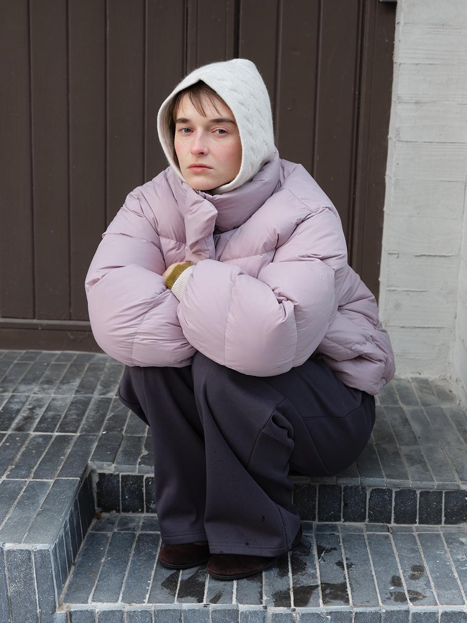 The Raust Overfit Hooded Down Padding Jacket [LAVENDER]