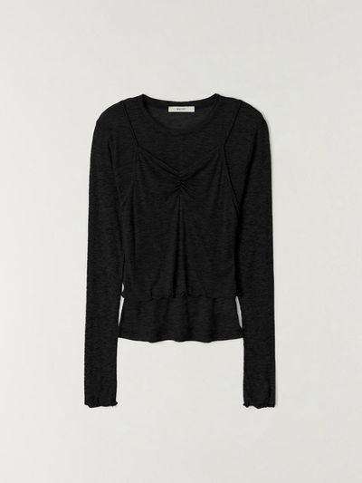 The Raust Sheer Tencel Sleeveless Set [BLACK]