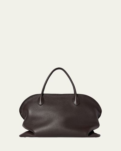 THE ROW Agnes 15 Top-Handle Bag in Grain Leather