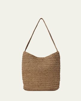 The Row Alma Woven Raffia Shoulder Bag