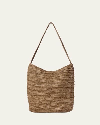 The Row Alma Woven Raffia Shoulder Bag