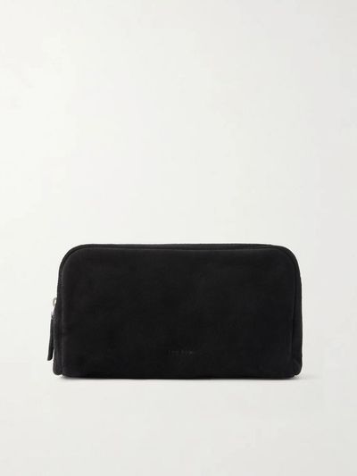 THE ROW Astra suede pouch