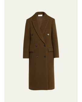 The Row Bamira Wool Double-Breasted Long Coat