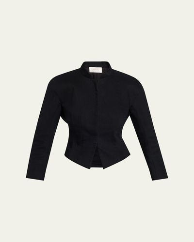 THE ROW Bastien Single-Breasted Fitted Jacket