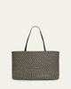 The Row Beau Striped Raffia & Leather Tote Bag - 1