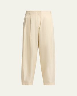 THE ROW Beta Silk Shantung Pajama Pants