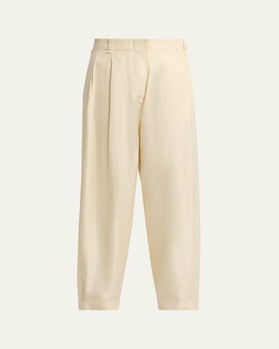 THE ROW Beta Silk Shantung Pajama Pants