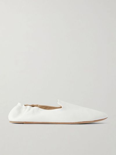 THE ROW Casa leather loafers
