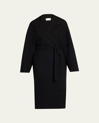 THE ROW Ciara Wool-Cashmere Belted Wrap Coat