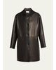 The Row Donata Leather Single-Breasted Coat - 1