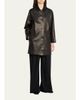 The Row Donata Leather Single-Breasted Coat - 2