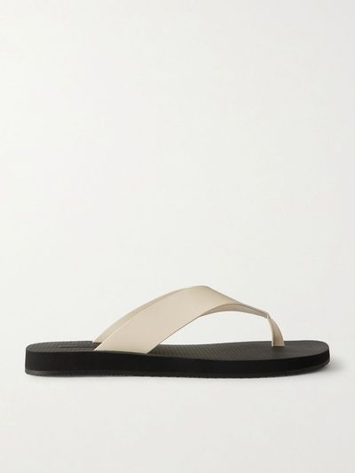 THE ROW Dune Classic Ginza leather flip flops