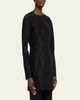 THE ROW Elione Long-Sleeve Silk Taffeta Top - 4