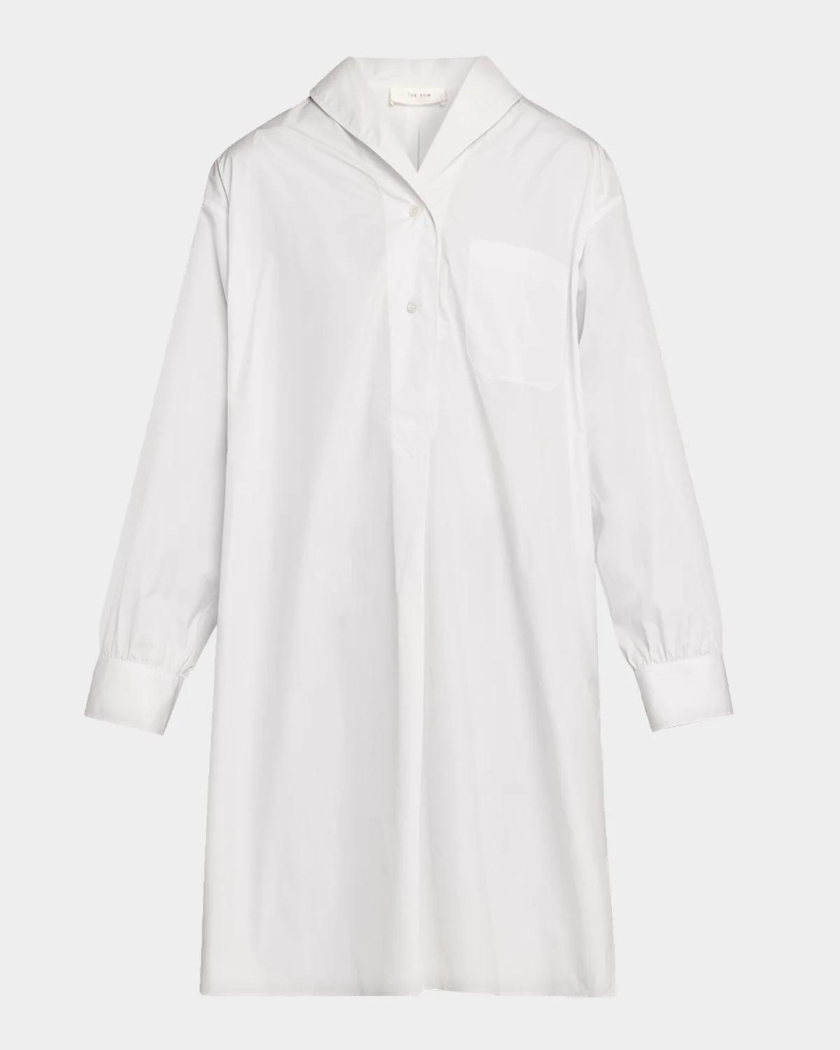 The Row Eryn Cotton Poplin Longline Shirt