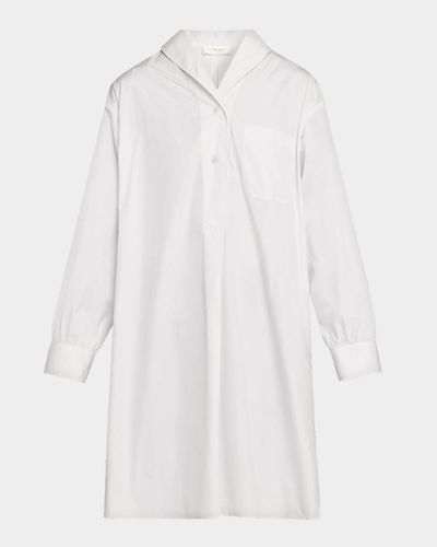 The Row Eryn Cotton Poplin Longline Shirt