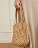THE ROW Estelle leather-trimmed raffia tote - 2