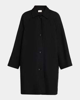 The Row Etoli Cotton Single-Breasted Coat