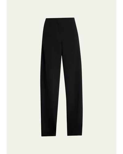 The Row Farah Wool-Cashmere Wide-Leg Pants