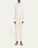 THE ROW Faro Pleated Tapered-Leg Ankle Pants - 2