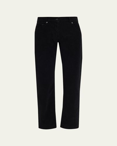 THE ROW Fima Corduroy Slim-Leg Ankle Pants