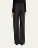 THE ROW Gala Silk Taffeta Wide-Leg Pull-On Pants - 4